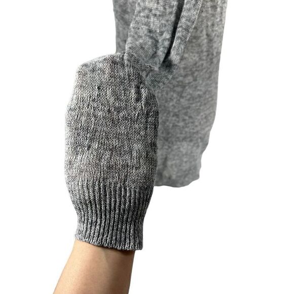 Eileen Fisher Women's Gray Lightweight Deep V-Neck Linen Knit Sweater Size S/P - Picture 7 of 12